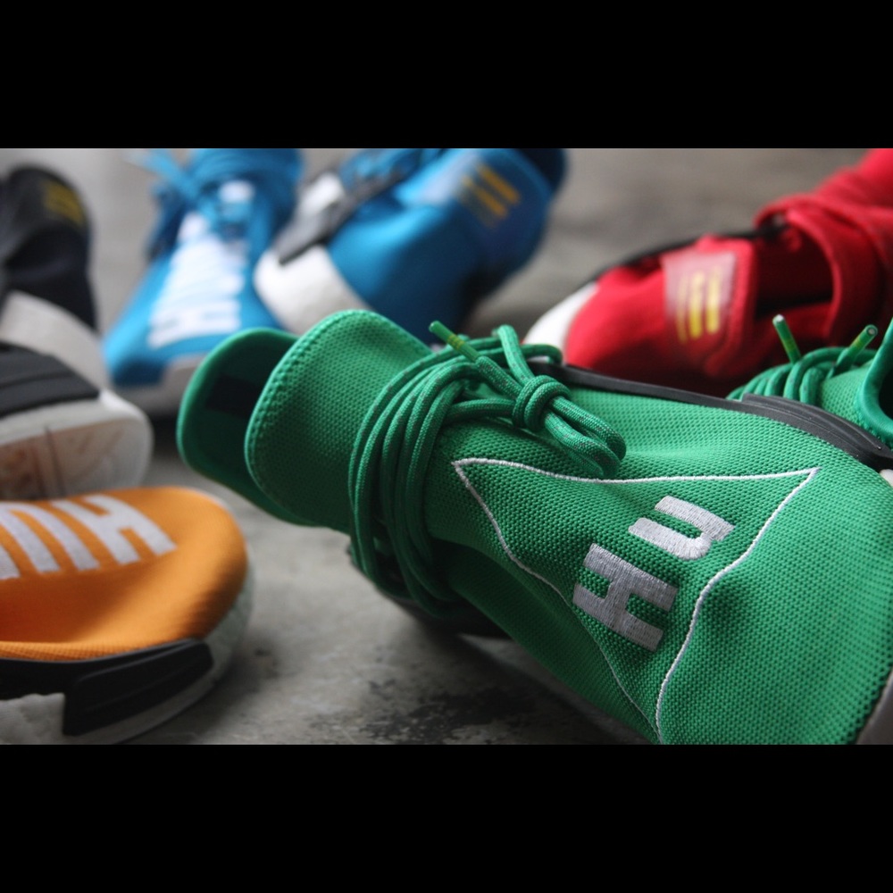 Adidas X Pharrell Hu NMD Hue Man Race Pack sz 10